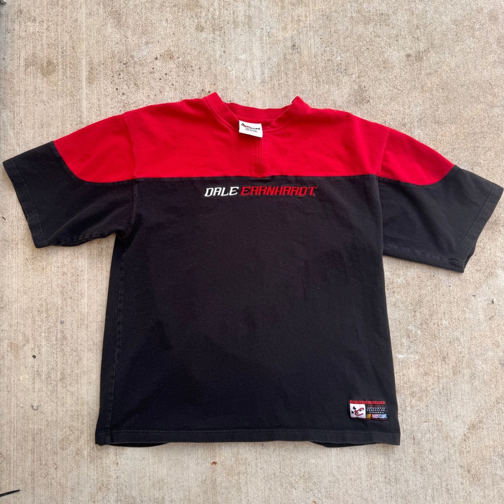 y2k Chase Authentics Dale Earnhardt NASCAR Quarter Zip Shirt Mens Large racing